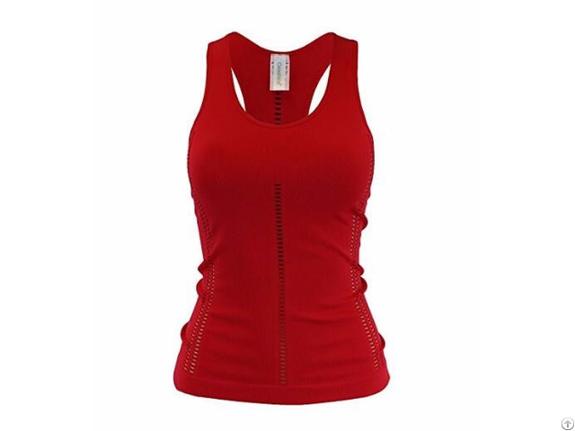 Women S U Neck Ribbed Racerback Tank Tops Sport Vest