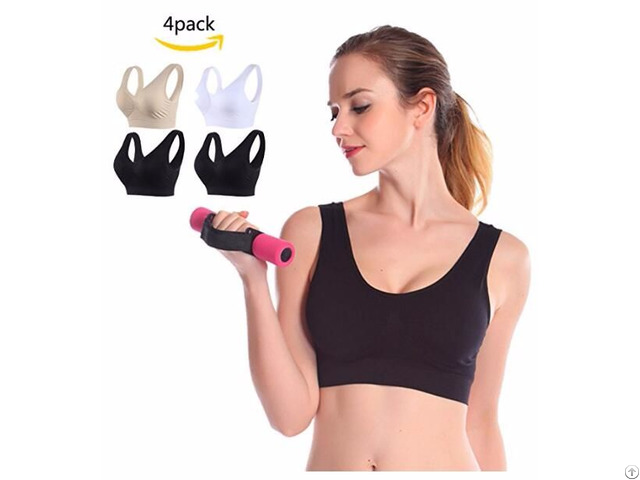 Sports Bras Women Plus Size Comfort Seamless Bralette Removable Padding