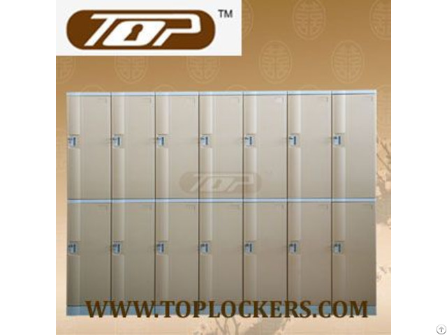 Double Tier Abs Plastic Cabinets Coffee Color