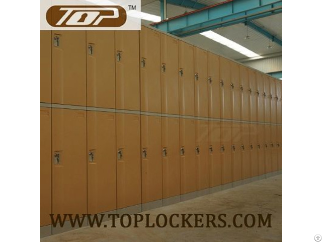 Double Tier Abs Plastic Cabinets Yellow Color