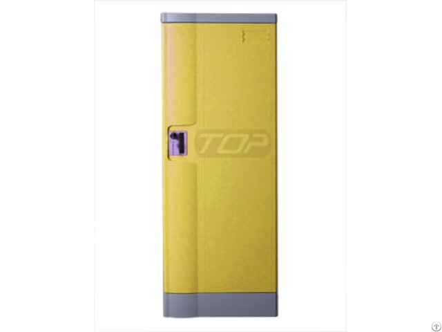 Double Tier School Lockers Abs Plastic Yellow Color