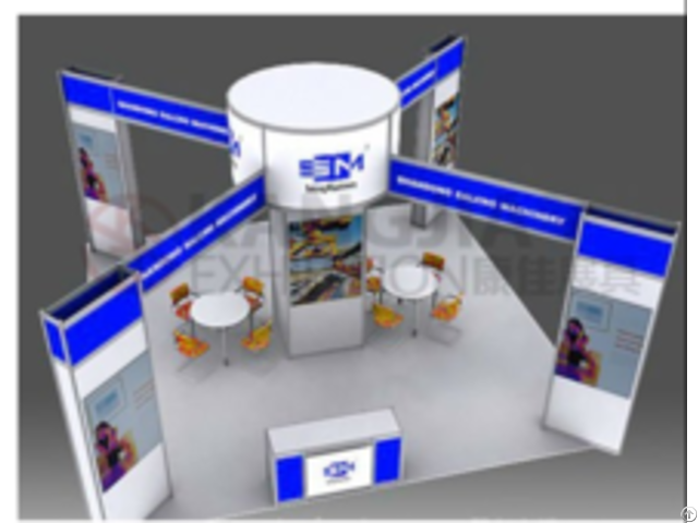 Easy Fair Stand 20x20 Custom Trade Show Aluminum Profile Exhibition Booth