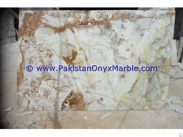 Handemade Good Price Light Green Onyx Slabs