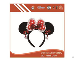 Plush Disney Minnie Mouse Headband 100 Percent Pp Cotton