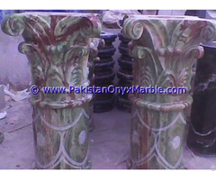 Onyx Columns Tops Designs Handcraved Pillars Carved Top