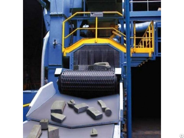 Belt Shot Blasting Machine With Metal Wire Mesh Conveyor