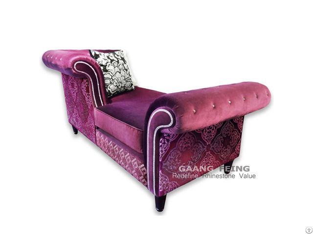 Rhinestone Sofa Chaise Longue