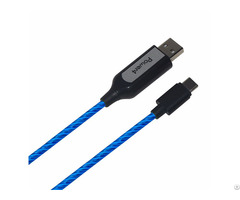 El Visible Light Type C To Usb Flowing Round Cable Lr004