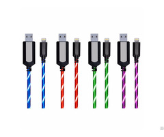 El Visible 8 Pin Lightning Usb Flowing Round Cable Ld002