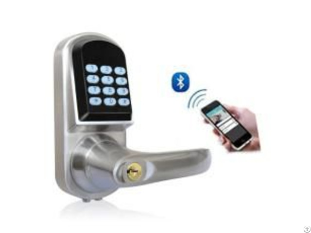 Bluetooth Door Lock Zinc Alloy With Chrome Plating