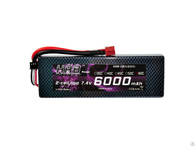 Hrb Lipo Battery 2s 7 4v 6000mah 120c Hard Case Akku Bateria For Rc Car Drone Helicopter