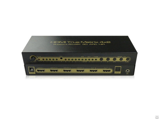 Full Hd 1080p 3d 5 1ch Hifi 4x2 Hdmi Matrix