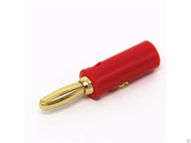 Large Current 32a 4mm Gold Plated Red Black Cover Banana Plugs