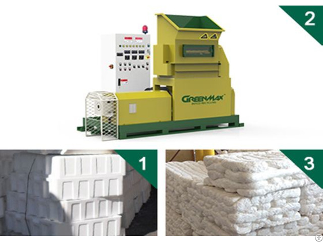 Waste Foam Recycling By Greenmax Mars Series Densifier