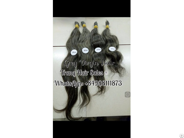 Virgin Grey Hair Wholesale Price Can Bleach