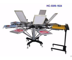Manual 6 Color Screen Printer T Shirt Printing Machine