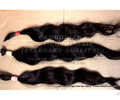 Standard Cambodian Natural Wavy Cury Hair Wholesale Price