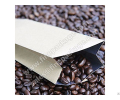 Craft Paper Side Gusset Coffee Bean Packaging Bags With Valve