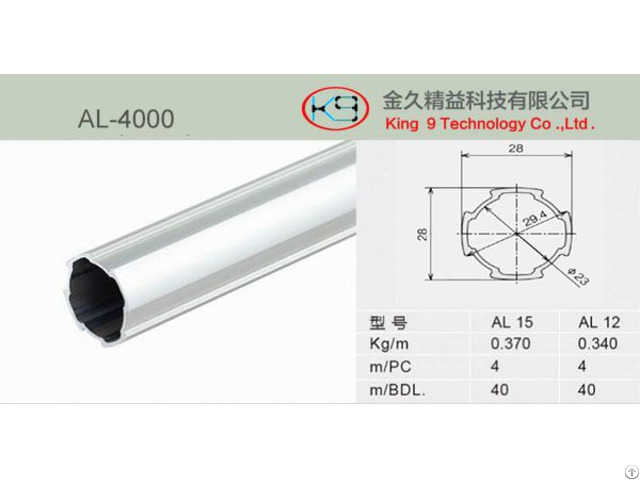 Angular Aluminum Lean Pipe