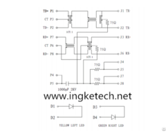Ingke Ykju 8199nl 100 Percent Cross Arjc01 111002l Rj45 Magnetic Jack Connector