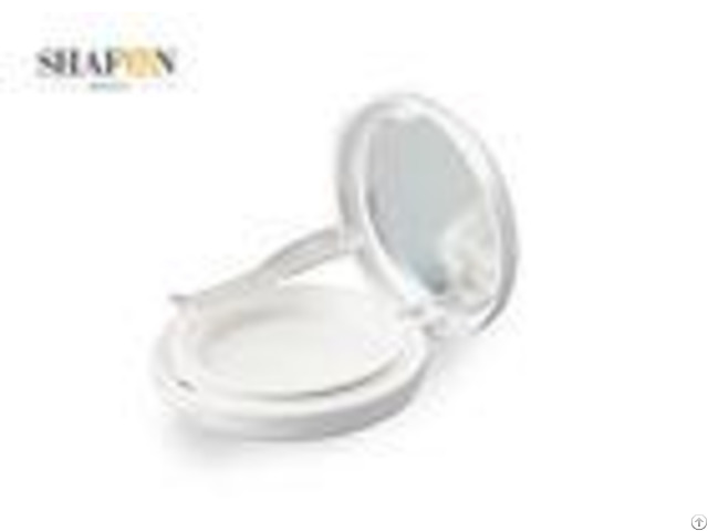 Refillable White Cosmetic Compact Case Air Cushion Type Logo Printing