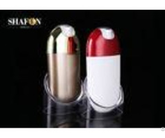 Ms Women 30ml Refillable Pump Bottles With Lid Gold Color 120mm Height