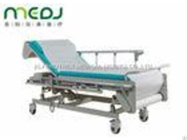 Multifunction Hospital Examination Bed 605 805mm Height With Protective Guardrail