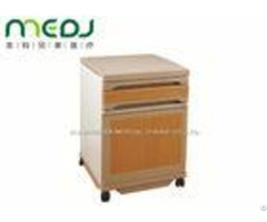 Commercial Medical Bedside Cabinet 2 Drawers Abs Board Steel Frame