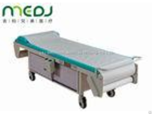 Mjsd03 01 Electric Examination Bed Silent Castors With Wooden Cabinet