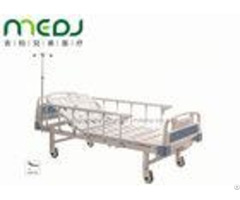 Single Crank Manual Hospital Bed Mjsd05 02 Abs Head Foot Board With Side Railing