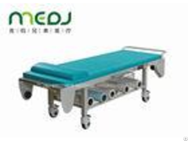 Hospital Surgery Medical Examination Table Steel Frame With Storage Net