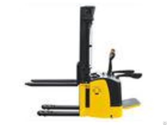 Double Design Electric Pallet Truck Stacker With Initial Lift High Performance