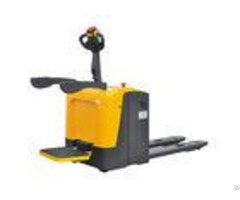 Simple 2 Ton Electric Pallet Truck Tiller Head Shockproof For Warehouse