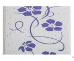 Purple Flower Decorative Pvc Panels Transfer Printing For Shopping Mall