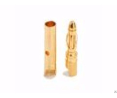 Amass Gold Plated Bullet Connector 2 0mm Male Banana Plug