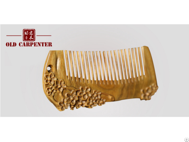 Handmade Green Sandalwood Louse Comb