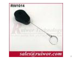 Abs Plastic Anti Theft Retractable Pull Box Recoiler Drop Shaped With Key Ring