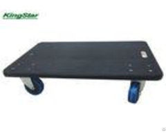 Anti Slip Rubber Matted Plywood Small Furniture Dolly Pu Caster 450kg Capacity
