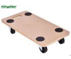 Customized Mdf 4 Wheel Moving Dolly Platform Structure 58 X 29 Cm For Supermarket