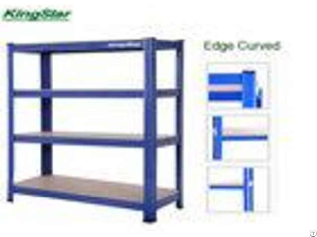 Blue Upright Boltless Warehouse Shelving 175kg Each Layer Capacity For Industrial