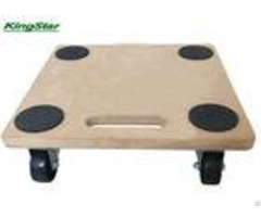 Furniture 4 Wheel Flat Dolly Wooden Transport Roller With Hdf Board 150kg Capacity