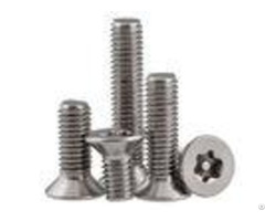 Security Flat Head Torx Machine Screws With Pin Theft Resistance M2 M12 Size