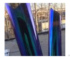 Blue Chameleon Tint Car Window Film High Visibility Less Sun Exposure
