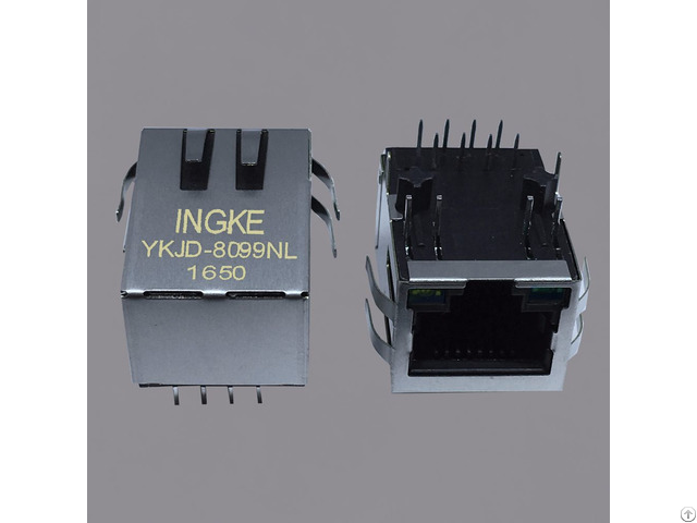 Ingke Ykjd 8099nl 100 Percent Cross Hfj11 2450e L12rl Through Hole Rj45 Jacks With Magnetics