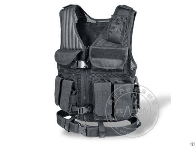 1000d Waterproof Nylon Tactical Vest With 6 Rifle Magazine Pouches