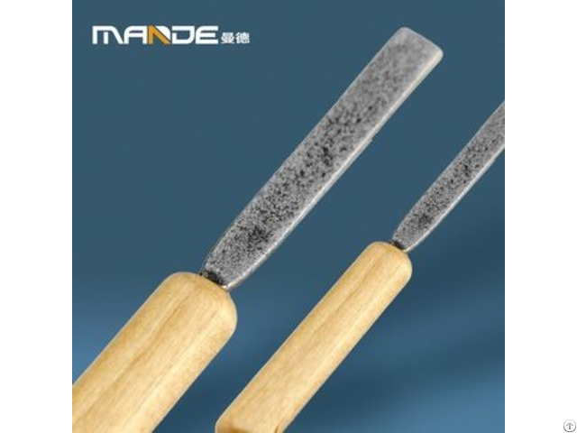 No 1707012 Diamond Coated Hand File Wood Grip For Removing Burrs