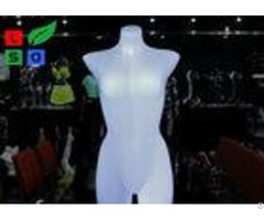 Rgb Color Illuminated Mannequin Retail Display Led Lighting Torso For Garment Shop