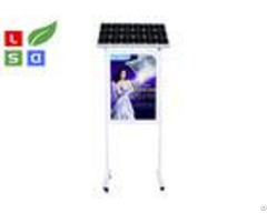 Free Standing Solar Powered Signs 1500 Lux Brightness Dual Sided For Outdoor Advertising