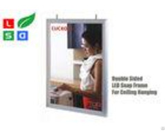 Double Sided Led Light Box Snap Frame A1 A2 Poster Size For Indoor Ceiling Hanging