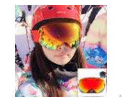 Anti Scratch Waterproof Snow Ski Goggles Double Lens Tpu Frame Ce Certificate